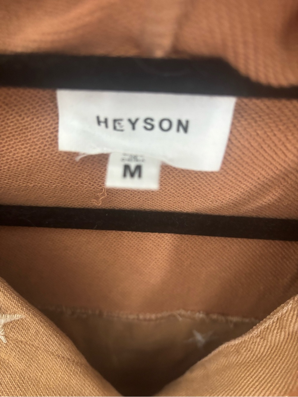 Heyson Star-Accent Hooded Jacket in Light Tan - Picture 3 of 3